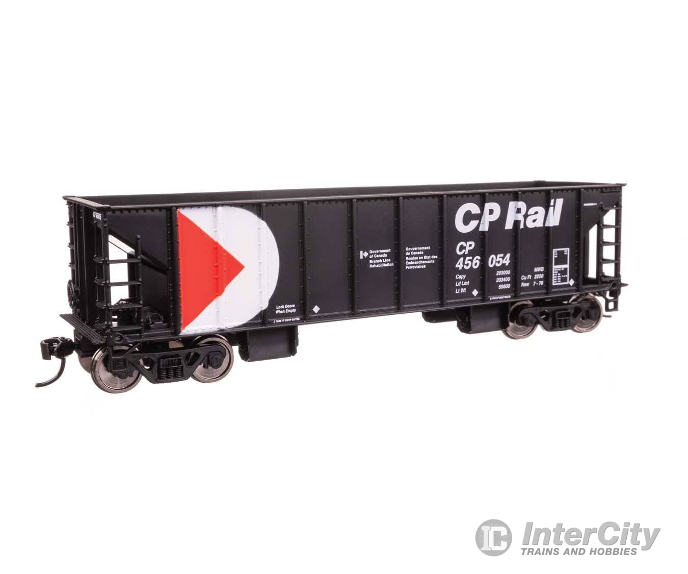 Walthers HO 57009 41’ Ballast Hopper - Ready to Run - Canadian Pacific #456054 Freight Cars