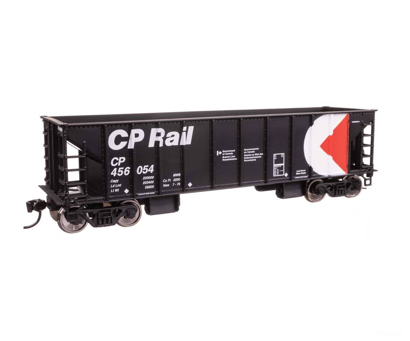 Walthers HO 57009 41’ Ballast Hopper - Ready to Run - Canadian Pacific #456054 Freight Cars