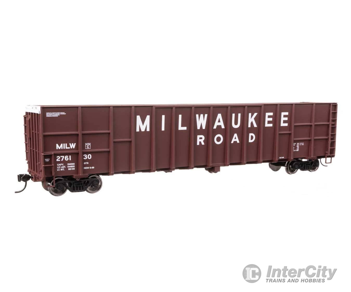 Walthers HO 6119 61’ Wood Chip Gondola - Milwaukee Road #276130 Freight Cars