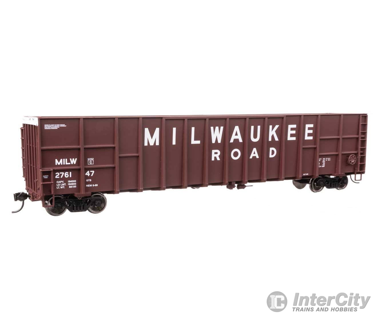 Walthers HO 6120 61’ Wood Chip Gondola - Milwaukee Road #276147 Freight Cars