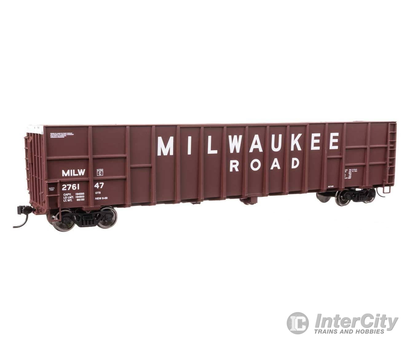 Walthers HO 6120 61’ Wood Chip Gondola - Milwaukee Road #276147 Freight Cars