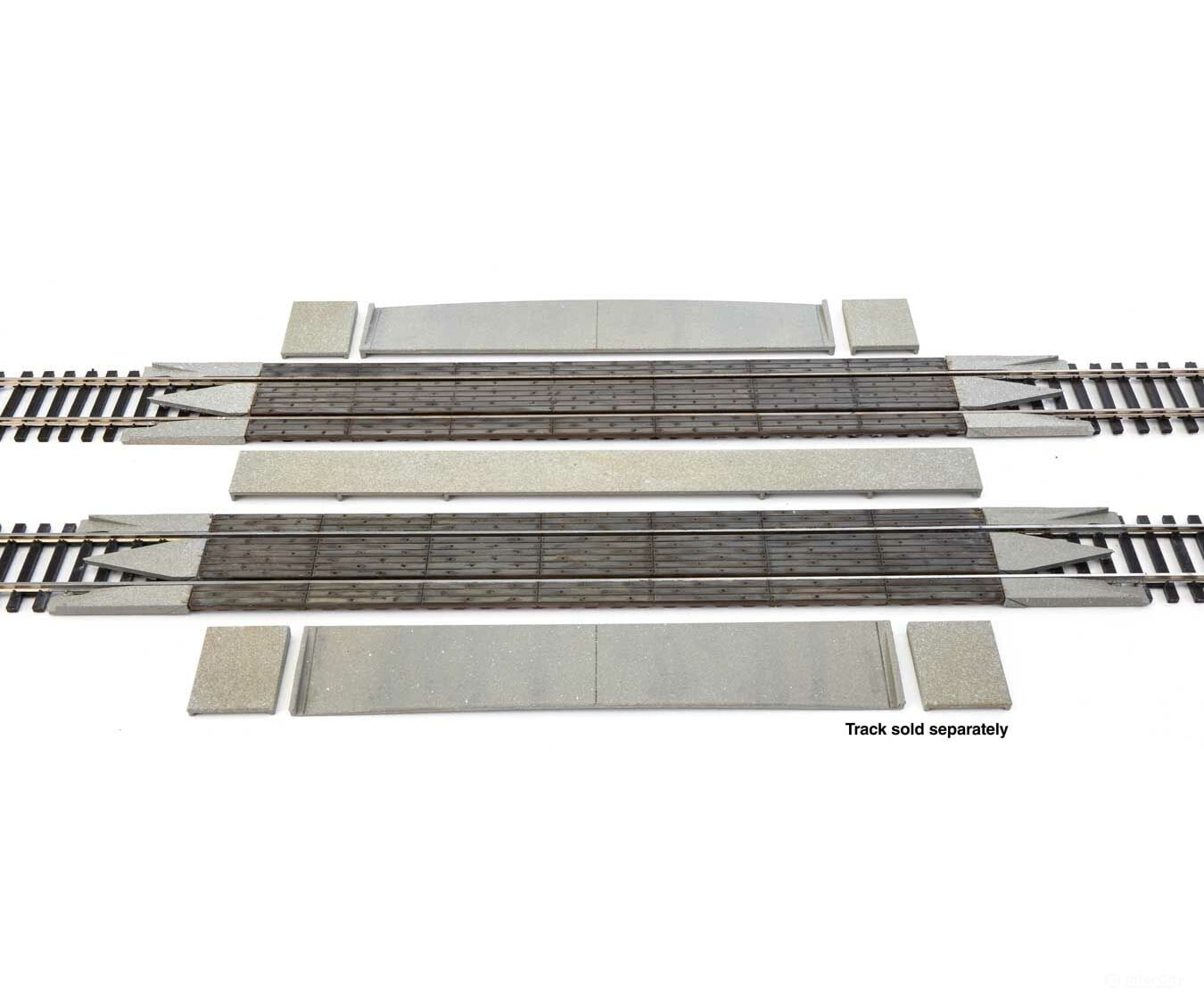 Walthers 83113 Modern Wood Crossing W/Rerailer Ends -- Kit Track & Turnouts