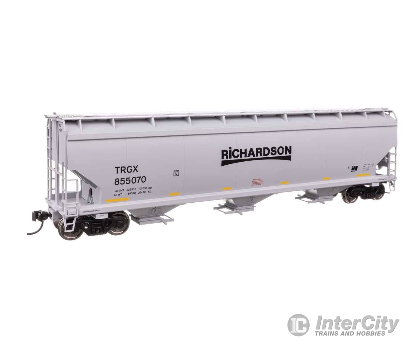 Walthers HO 910-7754 60’ NSC 5150 3-Bay Covered Hopper - Ready to Run - Richardson TRGX #855070 Freight Cars
