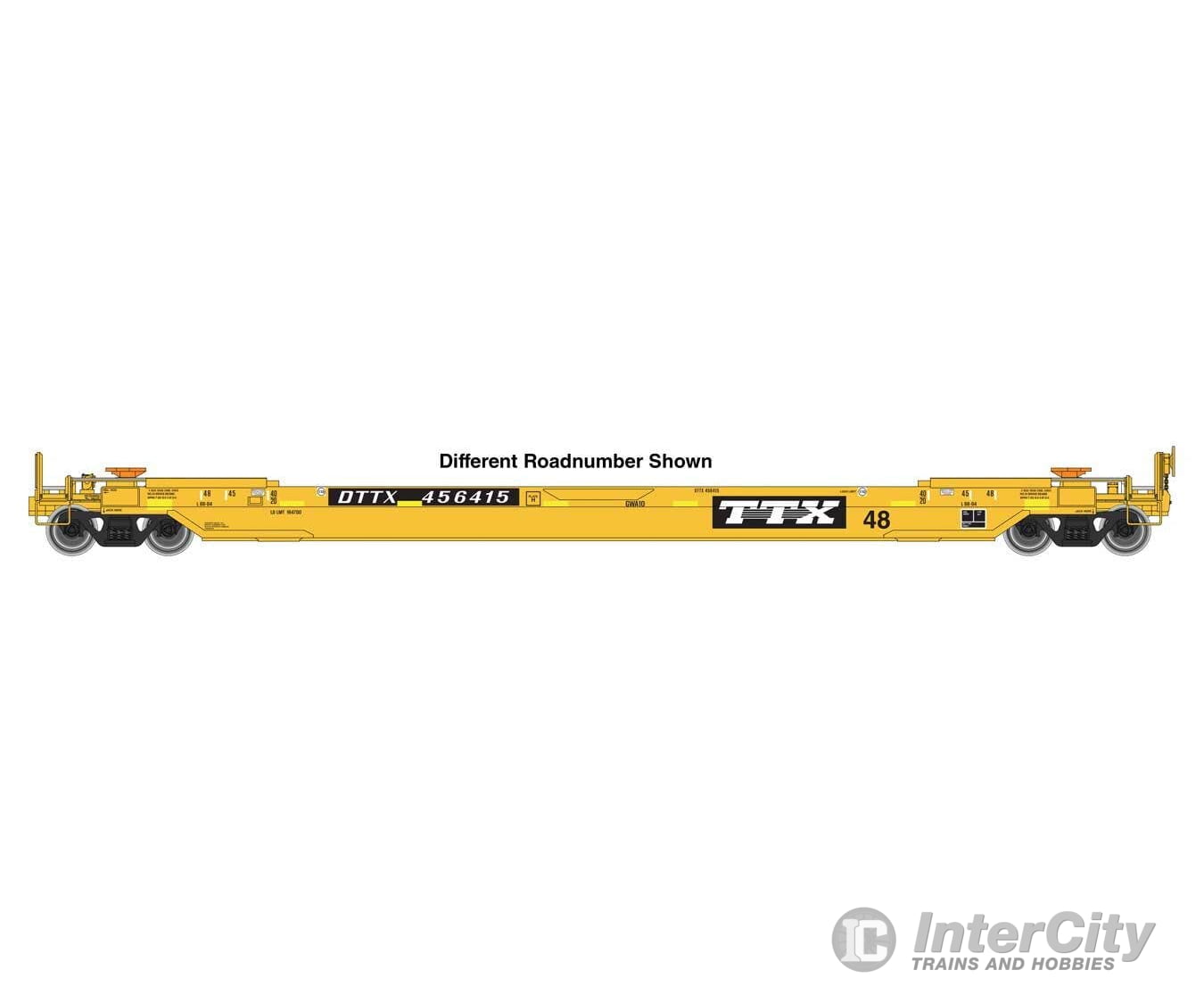 Walthers HO 920-109221 Gunderson As-Built All-Purpose 48’ Well Car - Ready to Run - TTX #456336 Freight Cars