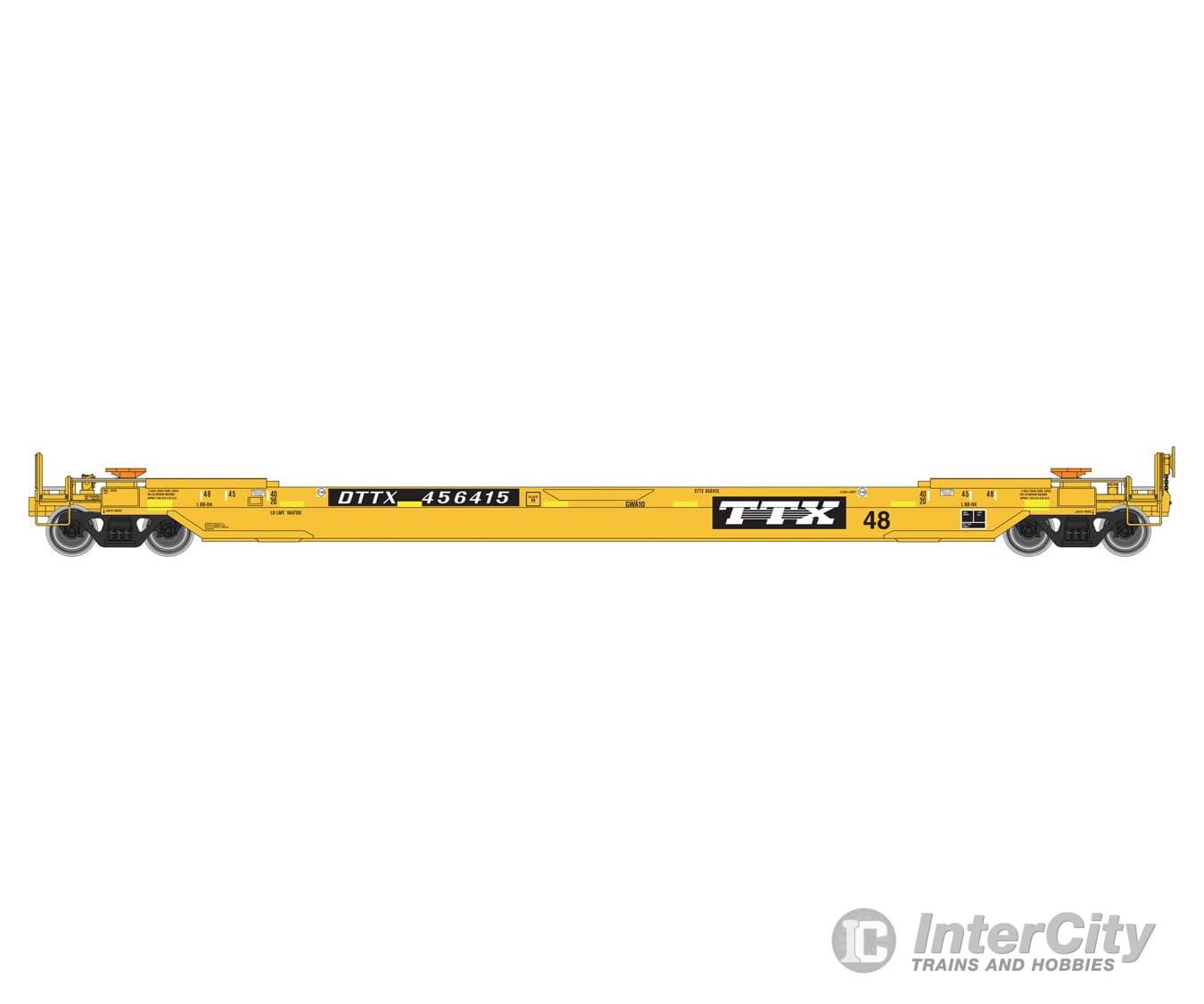 Walthers HO 920-109222 Gunderson As-Built All-Purpose 48’ Well Car - Ready to Run - TTX #456415 Freight Cars