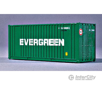 Walthers Ho 933-1754 20’ Ribbed-Side Container - Evergreen Freight Loads & Containers