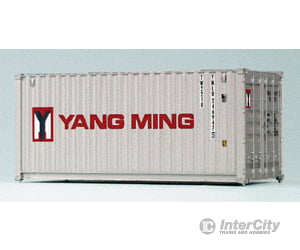 Walthers Ho 933-2012 20’ Fully Corrugated Container - Yang Ming Freight Loads & Containers