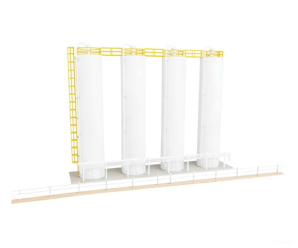 Walthers HO 933-4145 Plastic Pellet Plant - Kit Structures