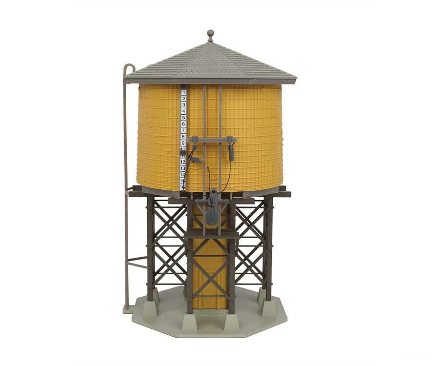 Walthers Cornerstone 2813 Wood Water Tank - Built-Ups -- Assembled Yellow Ochre 3-1/2 X 3-7/8