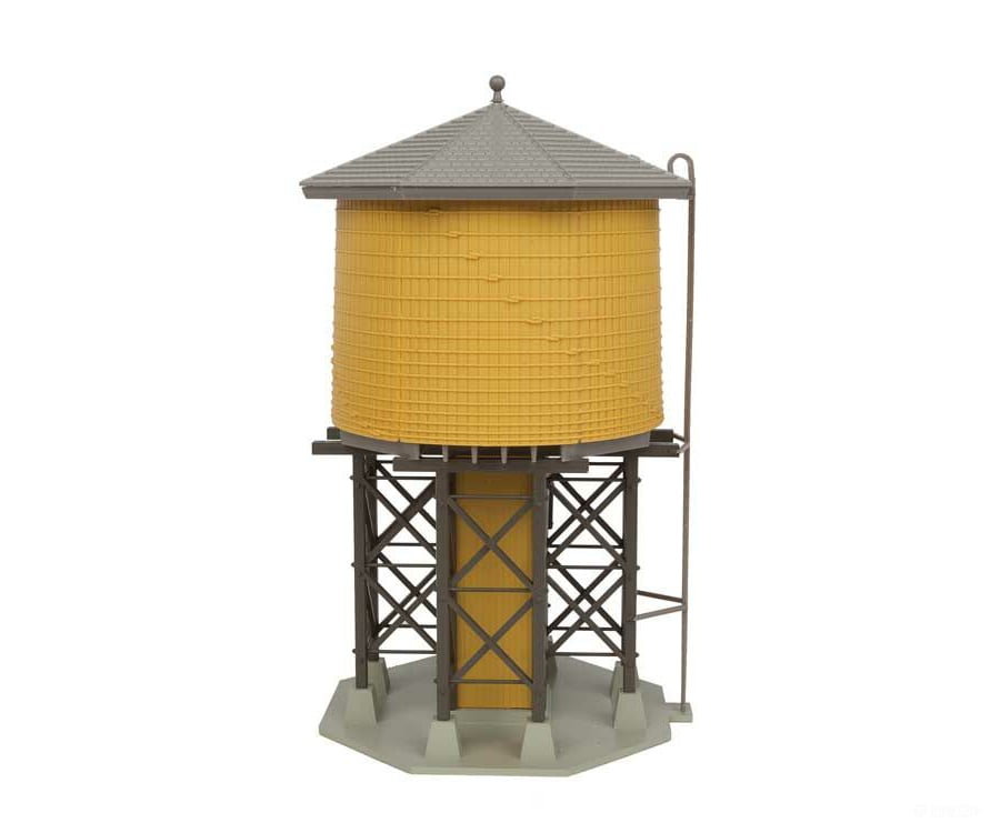 Walthers Cornerstone 2813 Wood Water Tank - Built-Ups -- Assembled Yellow Ochre 3-1/2 X 3-7/8