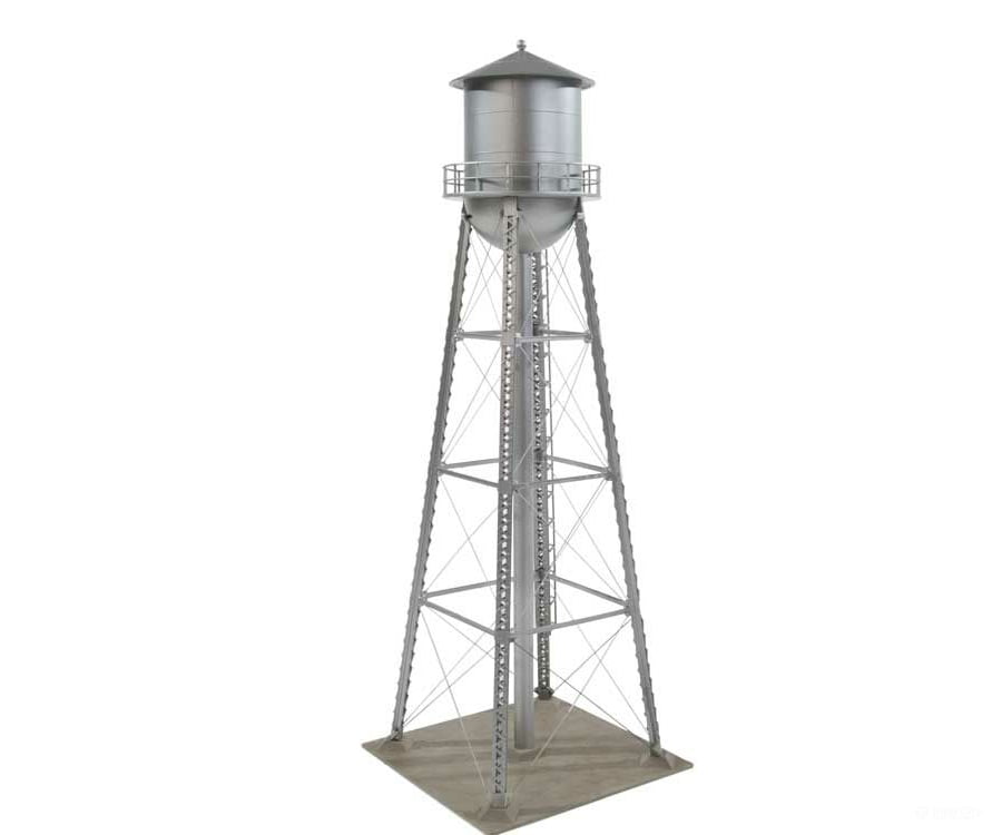 Walthers Cornerstone 2826 City Water Tower - Built-Ups -- Assembled Silver 3-3/4 X 11’ 9.3 27.5Cm