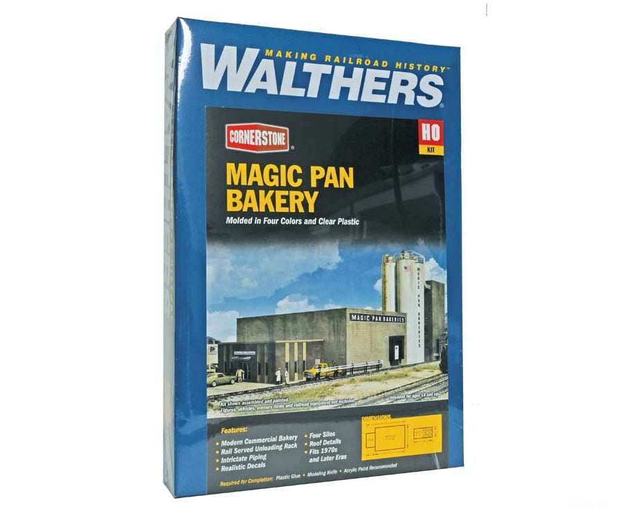 Walthers Cornerstone 2915 Magic Pan Commercial Bakery -- Kit - 16 X 8 3-1/2’ 40.6 20.3 8.8Cm