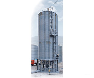 Walthers Cornerstone 2937 Wet-Dry Grain Storage Bin 2-Pack -- Kit - Each: 3-5/8 X 12’ 8.6 30.5Cm