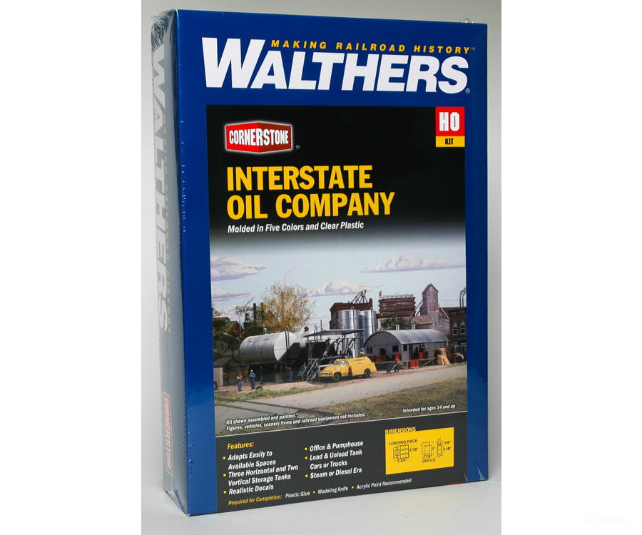 Walthers Cornerstone 3006 Interstate Fuel & Oil -- Kit Structures