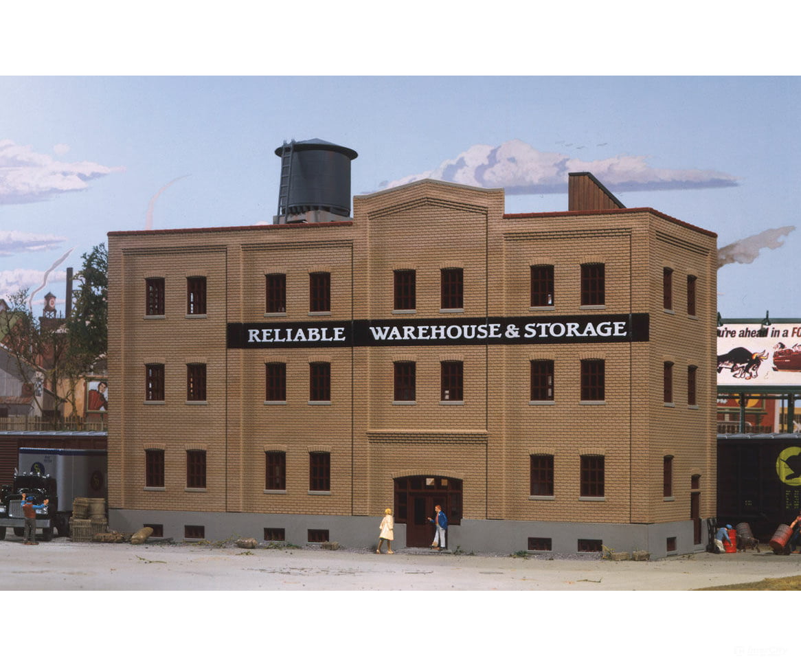 Walthers Cornerstone 3014 Reliable Warehouse & Storage -- Kit - 10-5/8 X 10-1/4 6-3/4’ 27 26