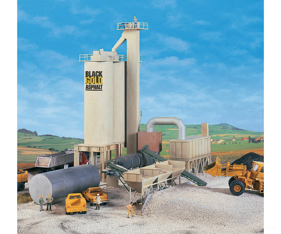 Walthers Cornerstone 3085 Black Gold Asphalt Hot Mix Plant -- Kit - 9-3/4 X 14-1/8 10-1/2’ 24.3