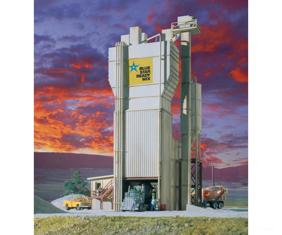 Walthers Cornerstone 3086 Blue Star Ready Mix -- Kit - 7-3/4 X 8-1/8 11-3/4’ 19.3 20.3 29.3Cm