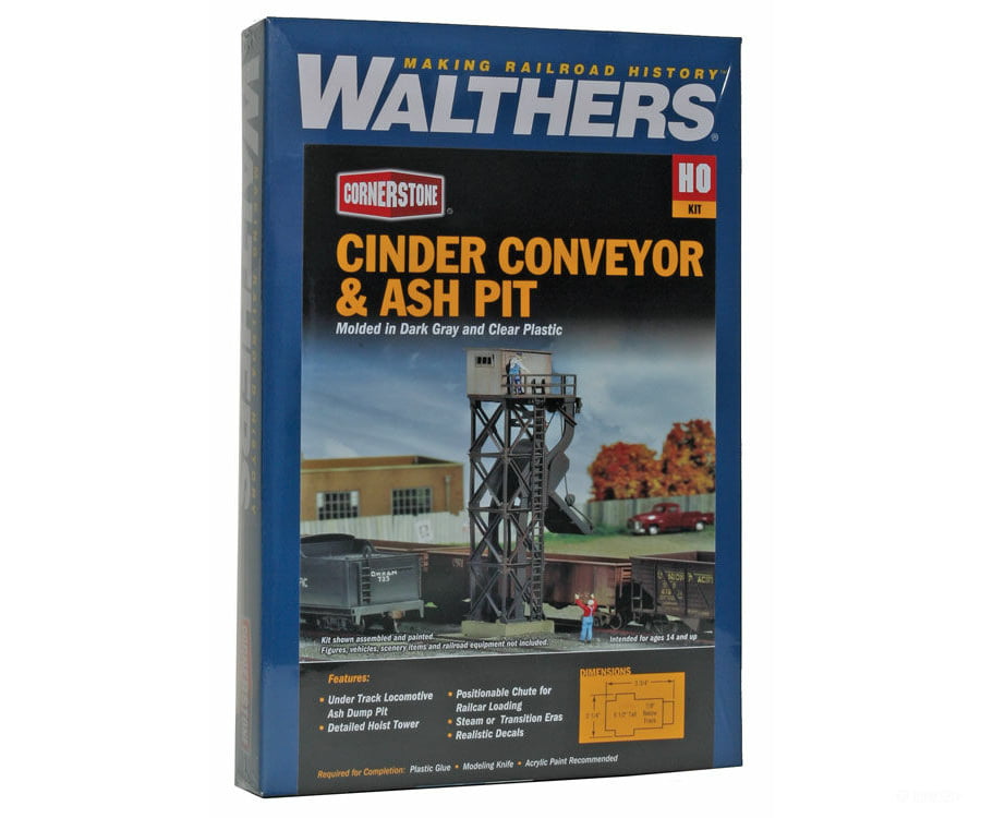 Walthers Cornerstone 3181 Cinder Conveyor & Ash Pit -- Kit Structures