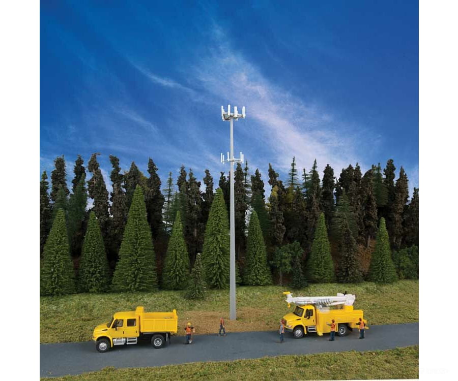 Walthers Cornerstone 3345 Modern Communication Tower -- Kit - 9-3/4 Tall X 1’ Wide 24.7 2.5Cm