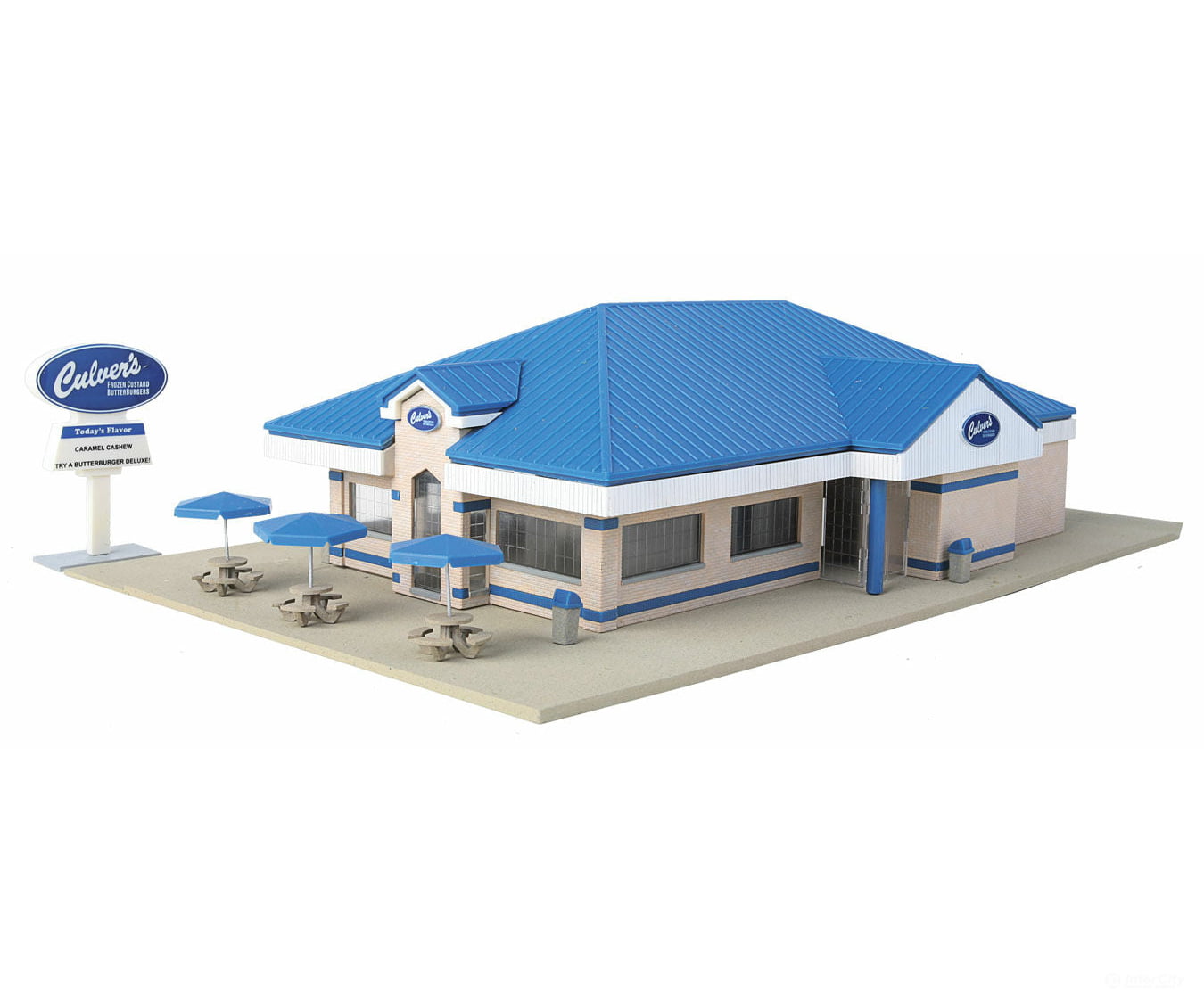 Walthers Cornerstone 3486 Culver’s(R) -- Kit - 13-1/4 X 8-1/4 3-1/4’ 33.1 20.6 8.1Cm Structures