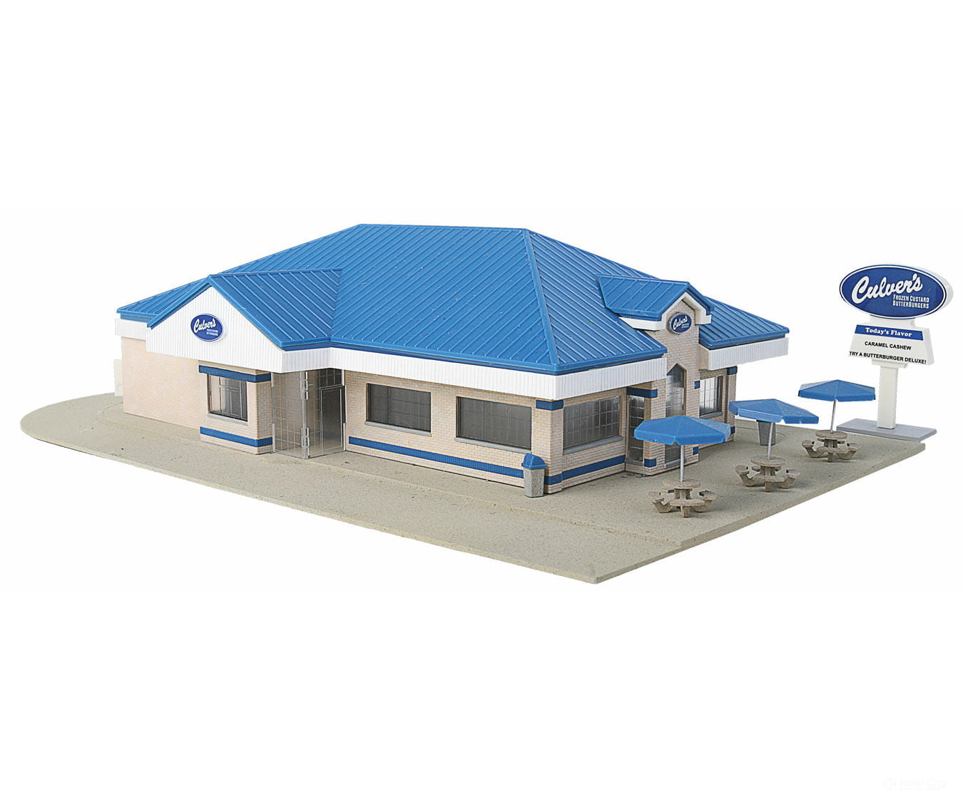 Walthers Cornerstone 3486 Culver’s(R) -- Kit - 13-1/4 X 8-1/4 3-1/4’ 33.1 20.6 8.1Cm Structures