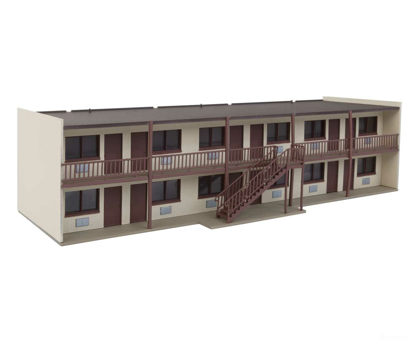 Walthers Cornerstone 3488 Vintage Motor Hotel - - Kit - 10 - 3/16 X 4 2 - 5/8’ 25.8 10.1 6.6Cm