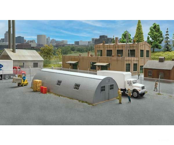 Walthers Cornerstone 3560 Quonset Hut -- Kit - 6-9/16 X 2-3/4 1-1/2’ 16.6 6.9 3.8Cm Structures