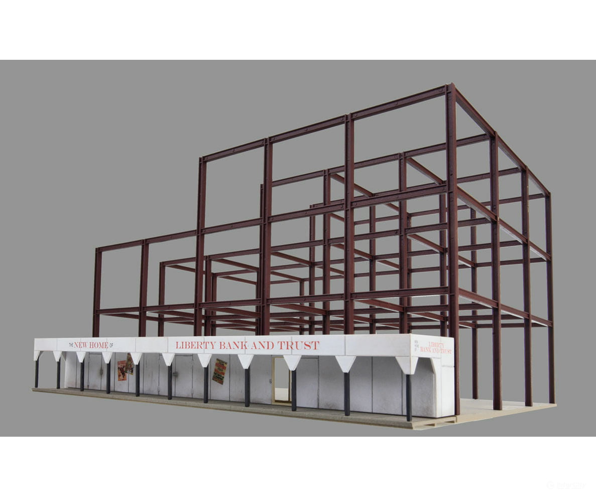 Walthers Cornerstone 3761 Skyscraper Construction Site -- Kit - 8-5/8 X 10-9/16 5-3/4’ 21.9 26.8