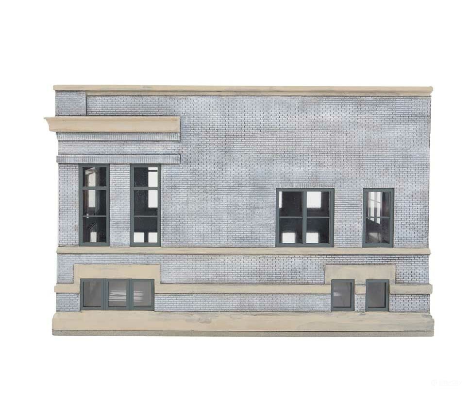 Walthers Cornerstone 3772 Liberty Bank & Trust -- Kit - 6-9/16 X 7-11/16 5’ 24.3 19.5 12.7Cm