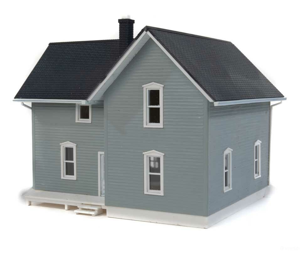 Walthers Cornerstone 3789 Tillman Farm House -- Kit - 4-11/16 X 4-1/4 4-3/8 11.9 10.7 11.1Cm
