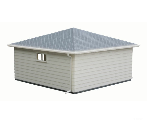 Walthers Cornerstone 3793 Two-Car Garage -- Kit - 3-1/8 X 2’ 7.9 5Cm Over Eaves Structures