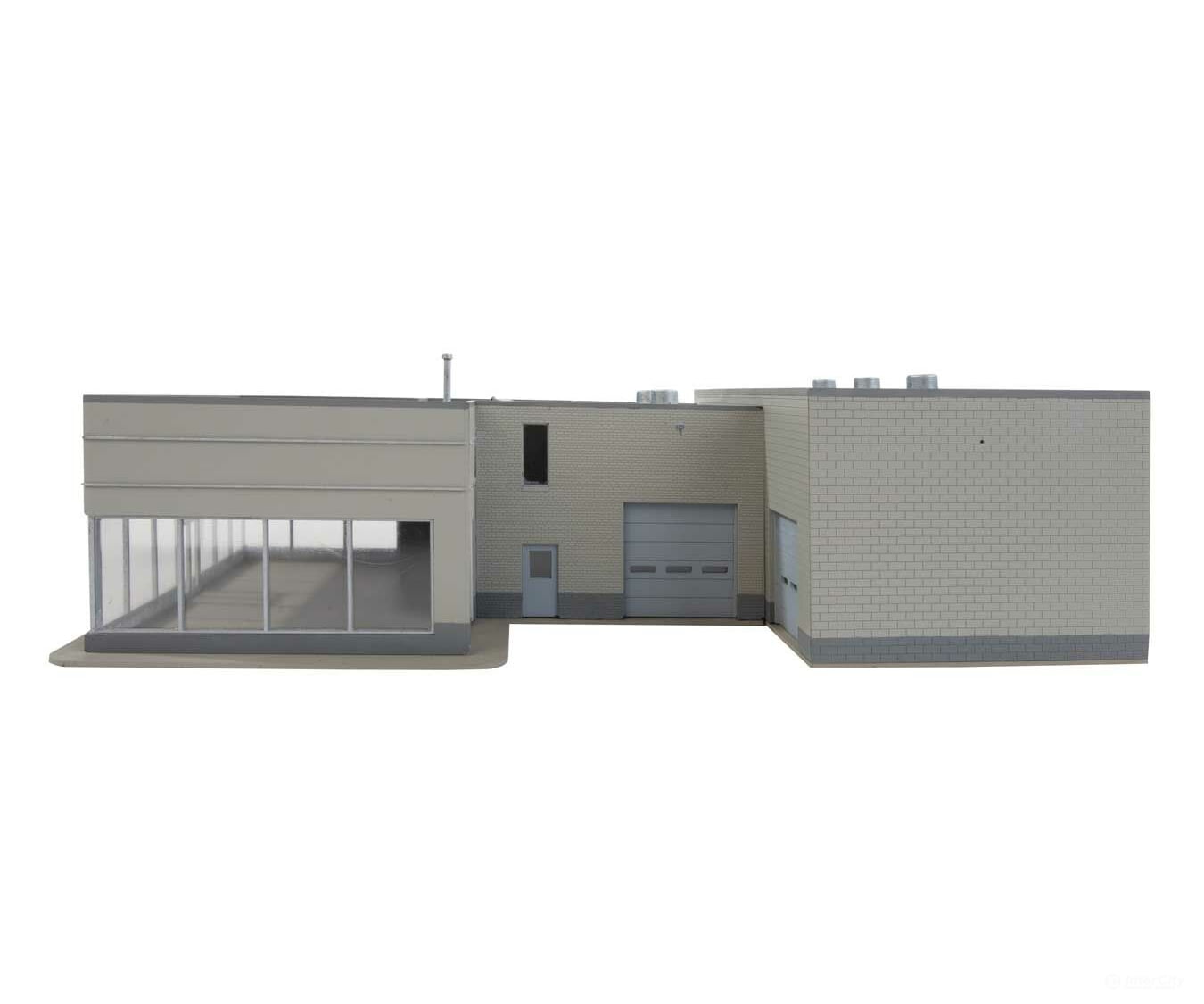 Walthers Cornerstone 4025 International Truck Dealership -- Kit - 8-7/8 X 12-1/4 3-7/8’ 22 31.1