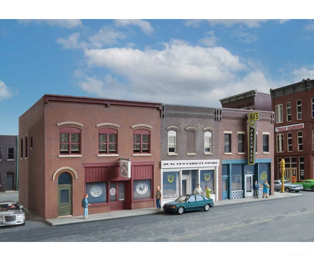Walthers Cornerstone 4043 Merchant’s Row Vi -- Kit - 10-5/8 X 6-11/32 4-3/4’ 27 16.1 12Cm Structures
