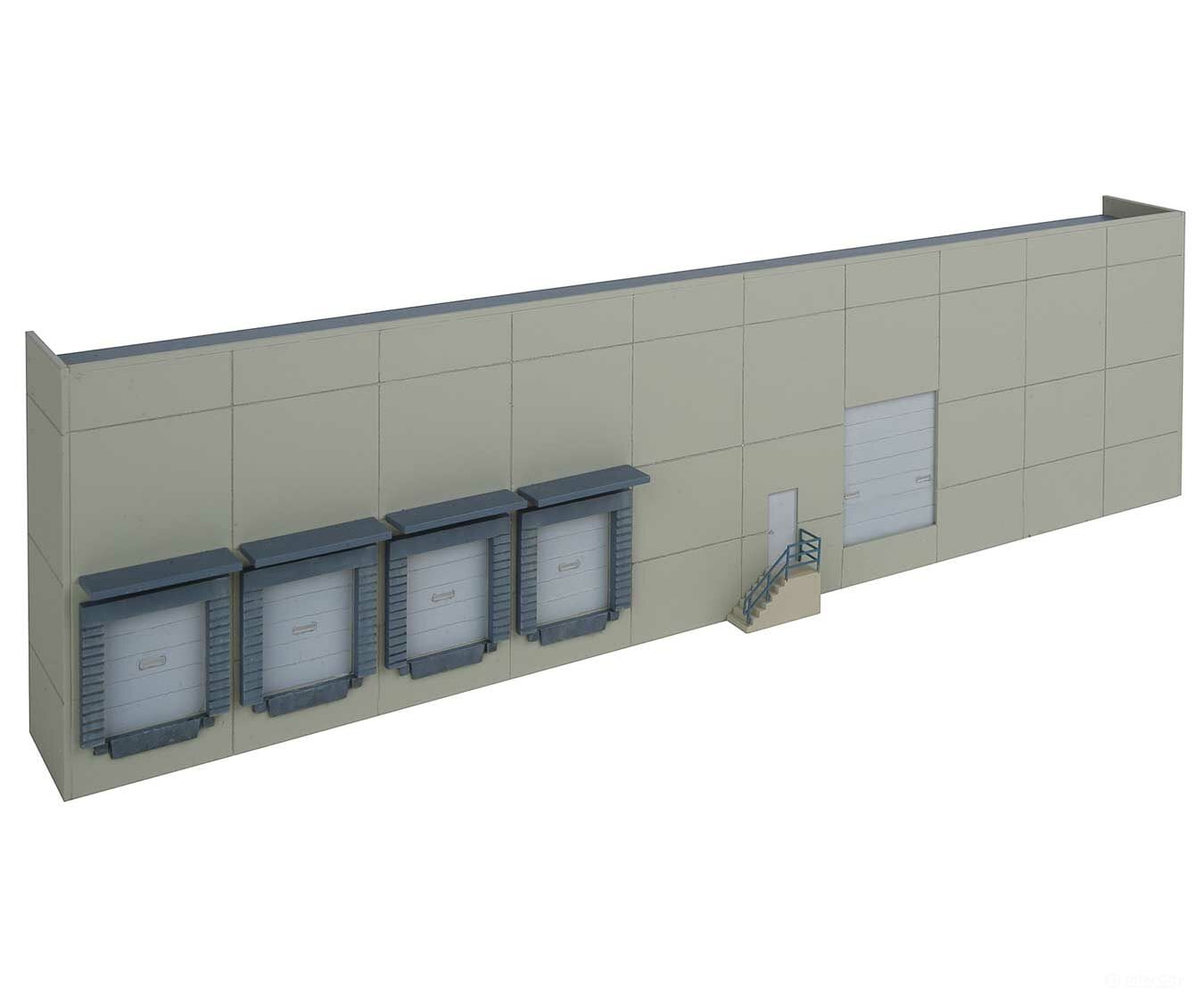 Walthers Cornerstone 4071 Modern Concrete Warehouse Background Building -- Kit - Each: 16-5/8 X