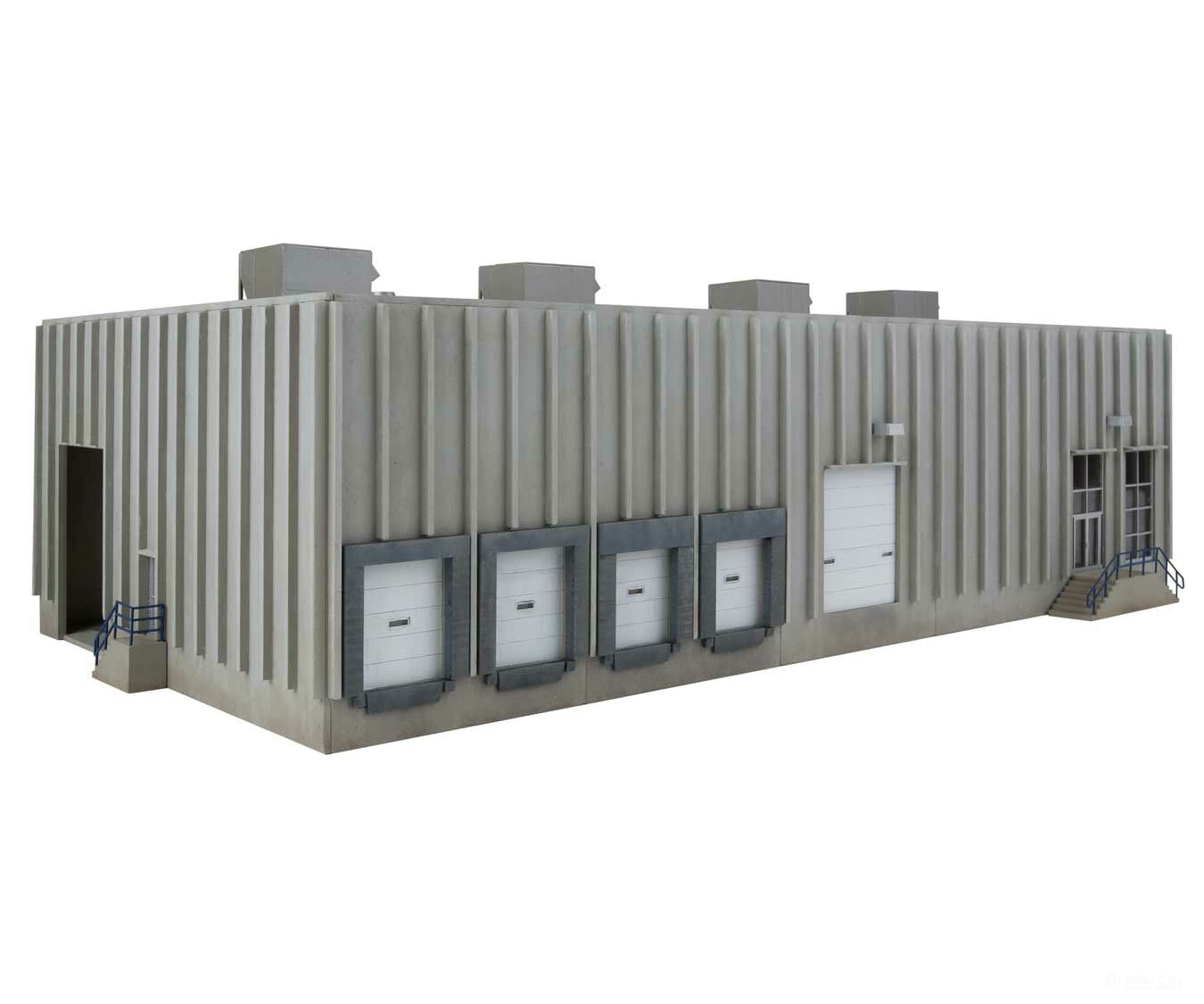 Walthers Cornerstone 4105 Modern Concrete Grocery Warehouse -- Kit - 16-7/8 X 8-11/16 4-1/2’ 42.8