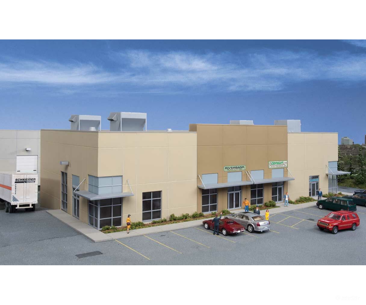 Walthers Cornerstone 4132 Small Business Center - - Kit - 18 - 1/4 X 10 - 7/16 5 - 1/4’ 46.3 26.5