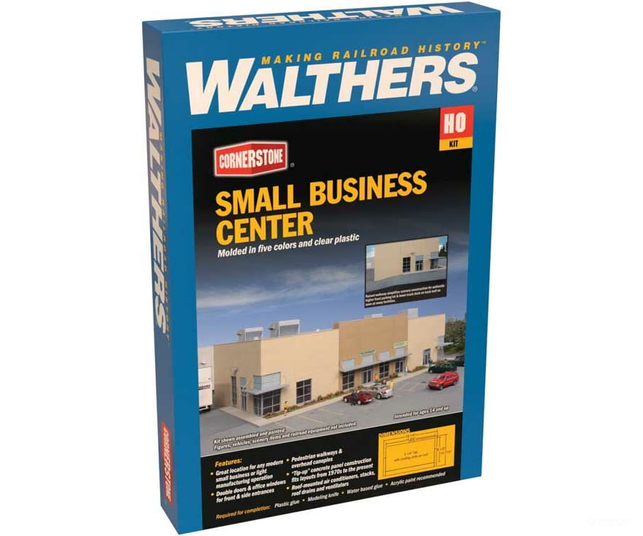 Walthers Cornerstone 4132 Small Business Center - - Kit - 18 - 1/4 X 10 - 7/16 5 - 1/4’ 46.3 26.5