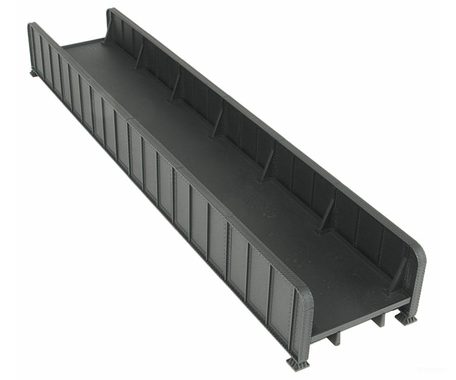 Walthers Cornerstone 4503 90’ Single-Track Railroad Through Girder Bridge -- Kit - 12-1/2 X 2-3/8