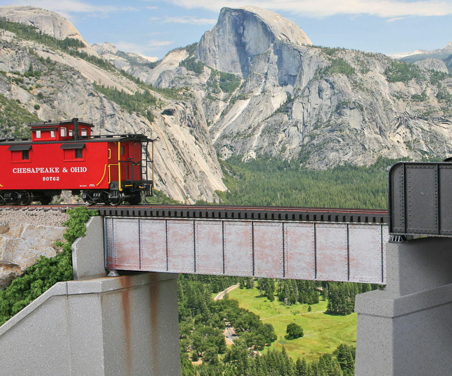 Walthers Cornerstone 4506 50 Single-Track Railroad Deck Girder Bridge -- Kit 6-7/8 X 1-3/16 17.4 3.0