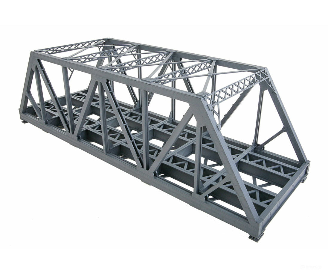 Walthers Cornerstone 4510 Modernized Double-Track Railroad Truss Bridge -- Kit - 15 X 5 4-1/2’