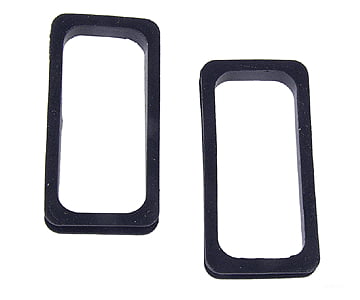 Walthers Cornerstone 977 Diaphragms -- Black Rubber - 1 Pair Detailing Parts