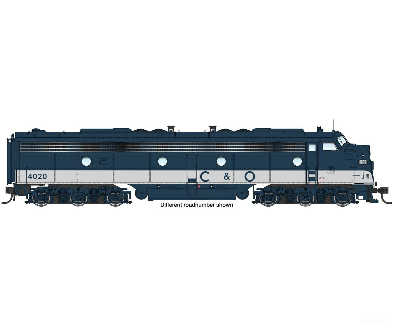 Walthers Proto 49913 Emd E8A - Standard Dc -- Chesapeake & Ohio #4028 Locomotives