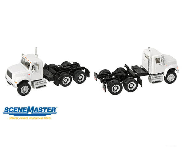 Walthers Scenemaster 11180 International(R) 4900 Dual-Axle Semi Tractor Only - Assembled -- White