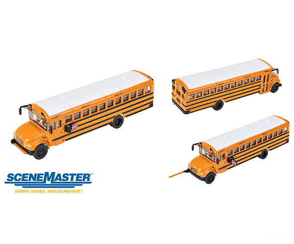 Walthers Scenemaster 11701 International(R) Ce School Bus - Assembled -- Yellow White Cars & Trucks