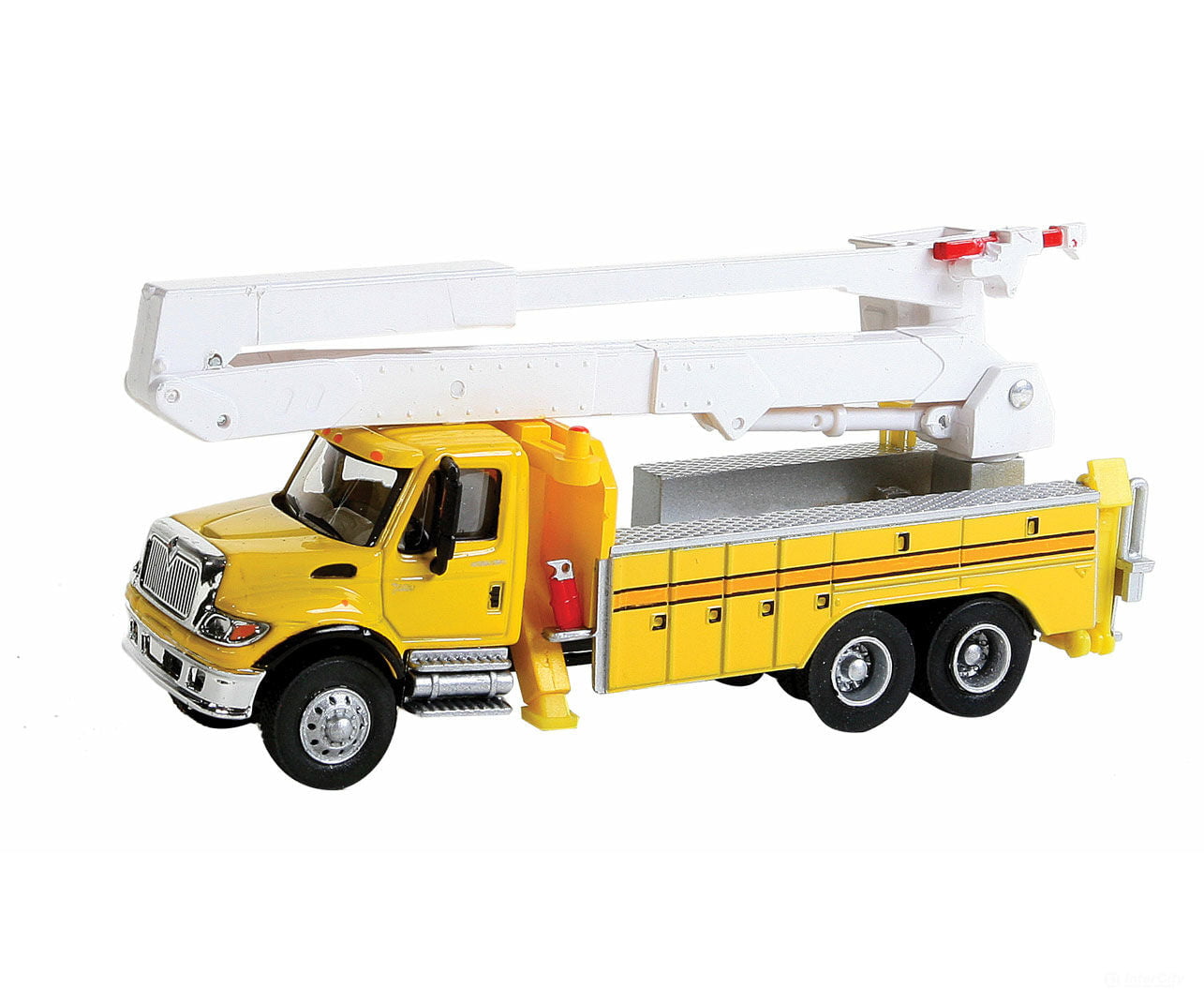 Walthers Scenemaster 11752 International(R) 7600 Utility Truck W/Bucket Lift - Assembled -- Yellow