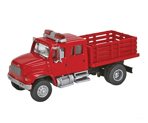 Walthers Scenemaster 11892 International(R) 4900 Fire Department Utility Truck - Assembled -- Red