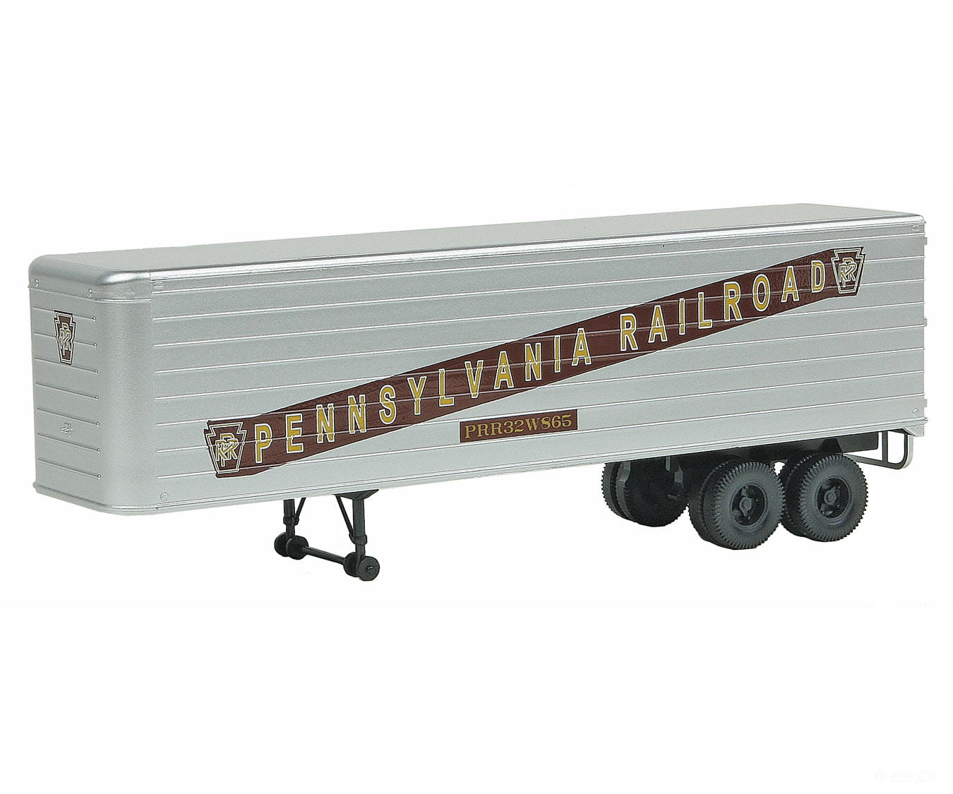 Walthers Scenemaster 2405 35’ Fluted-Side Trailer 2-Pack - Assembled -- Pennsylvania Railroad