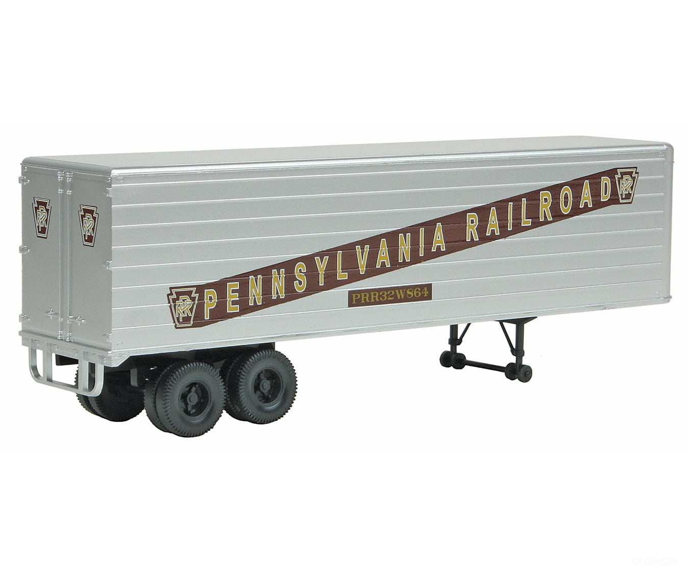 Walthers Scenemaster 2405 35’ Fluted-Side Trailer 2-Pack - Assembled -- Pennsylvania Railroad