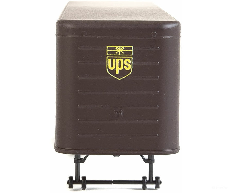 Walthers Scenemaster 2428 35’ Fluted-Side Trailer 2-Pack - Assembled -- United Parcel Service