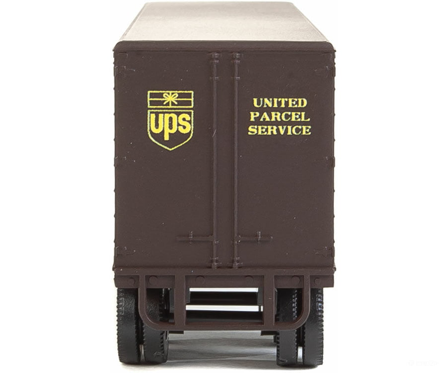 Walthers Scenemaster 2428 35’ Fluted-Side Trailer 2-Pack - Assembled -- United Parcel Service